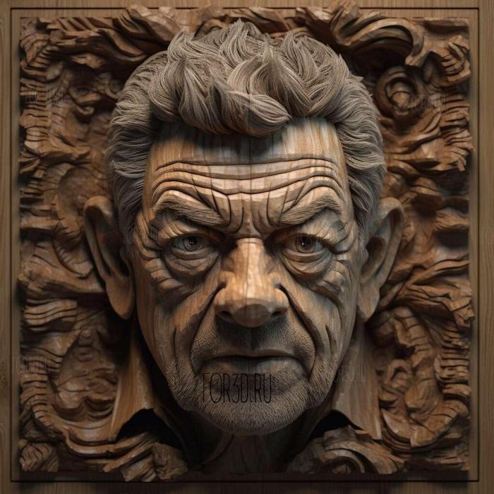 Andy Serkis 3 stl model for CNC